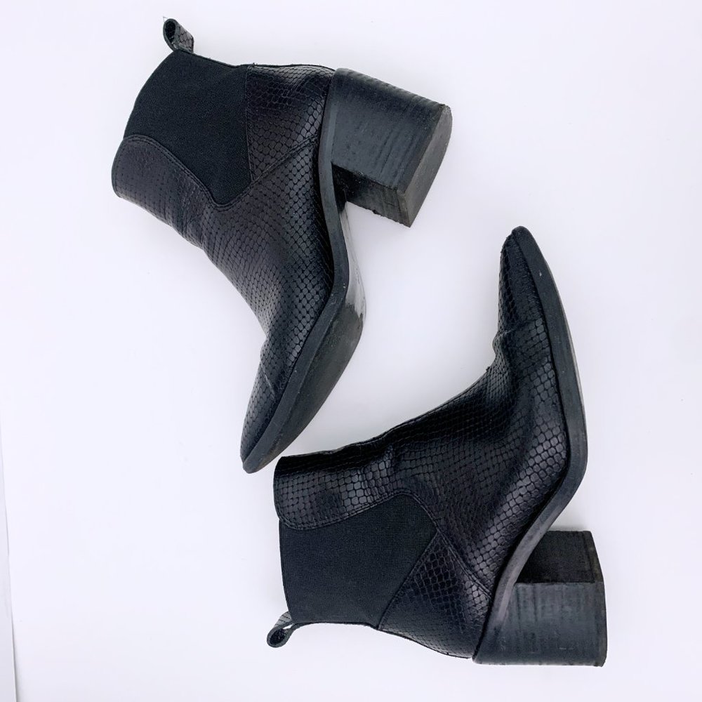 & Other Stories Python Embossed Leather Boots - image 4